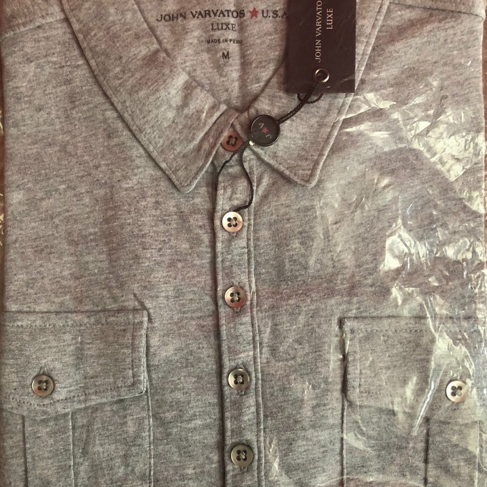 New John Varvatos Two Pocket Polo